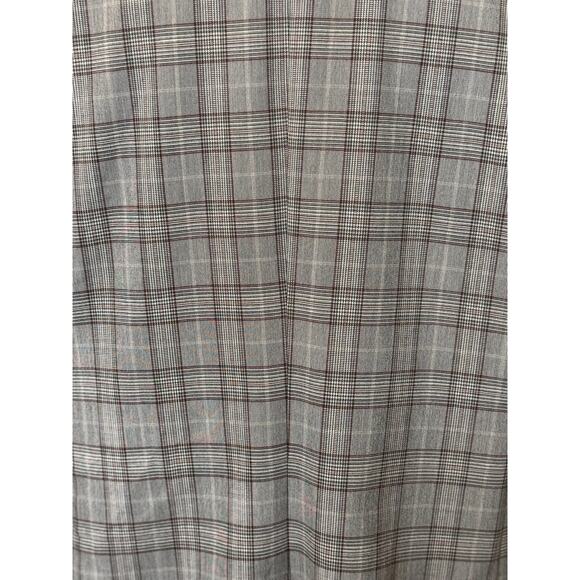 New NORDSTROM Women's Ivory- Red British Plaid Blazer Size L - Picture 5 of 7